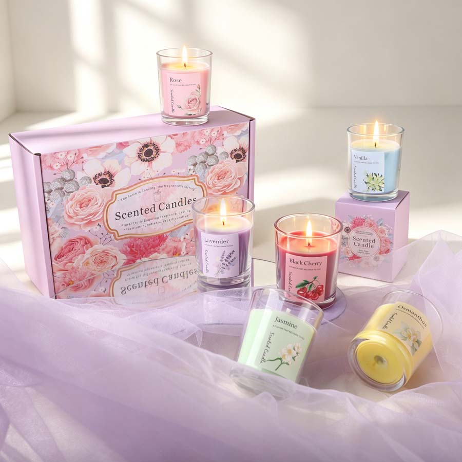 Home Fragrance Usa - Set Regalo di Candele Profumate per