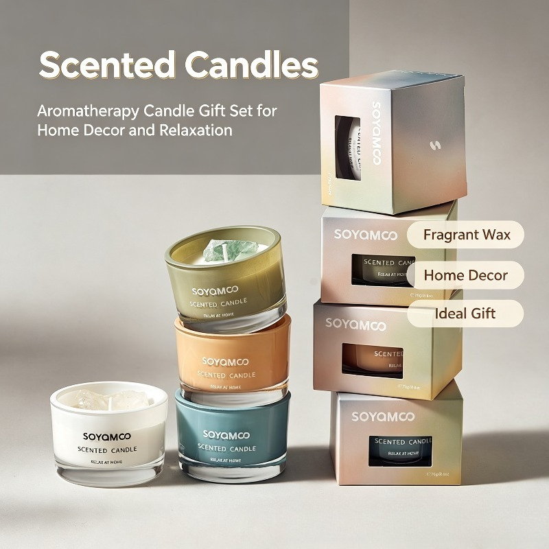 Home Fragrance Non Toxic - 1 candela profumata in cera di
