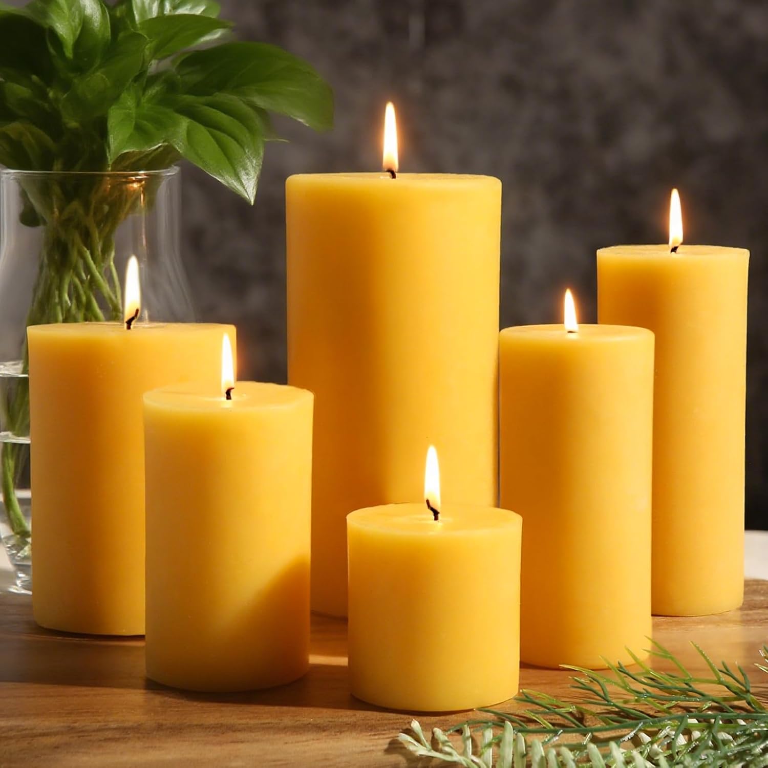 Set di 6 Candele in Cera d'Api - Home Fragrance Non Toxic recensione e prezzo
